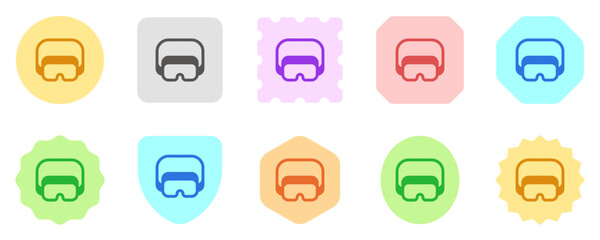 Editable safety goggle, eye protection vector icon. Construction, tools, industry. Part of a big icon set family. Perfect for web and app interfaces, presentations, infographics, etc