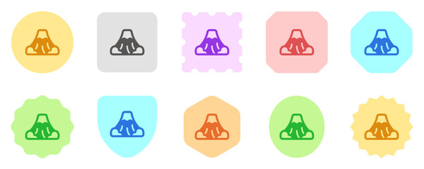 Editable mount, mountain vector icon. Landmark, environment, landscape, nature. Part of a big icon set family. Perfect for web and app interfaces, presentations, infographics, etc