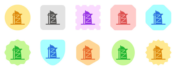 Editable skyscraper, tower, business vector icon. Landmark, monument, building, architecture. Part of a big icon set family. Perfect for web and app interfaces, presentations, infographics, etc