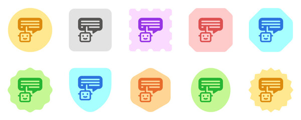 Editable chat bot, smart assistant vector icon. AI technology, artificial intelligence, computer. Part of a big icon set family. Perfect for web and app interfaces, presentations, infographics, etc