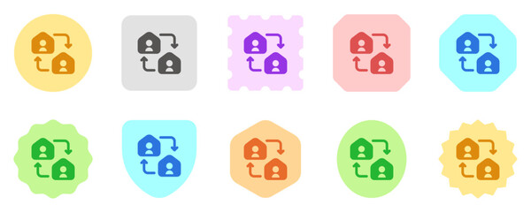 Editable remote, collaboration, home vector icon. Remote work, job, profession, freelance. Part of a big icon set family. Perfect for web and app interfaces, presentations, infographics, etc