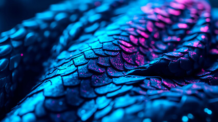 Chrome Dragon Scales &ndash; Bioluminescent Circuitry Armor, Futuristic Fantasy Concept