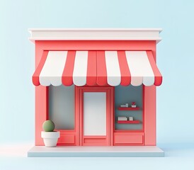 Cute, minimalist storefront design