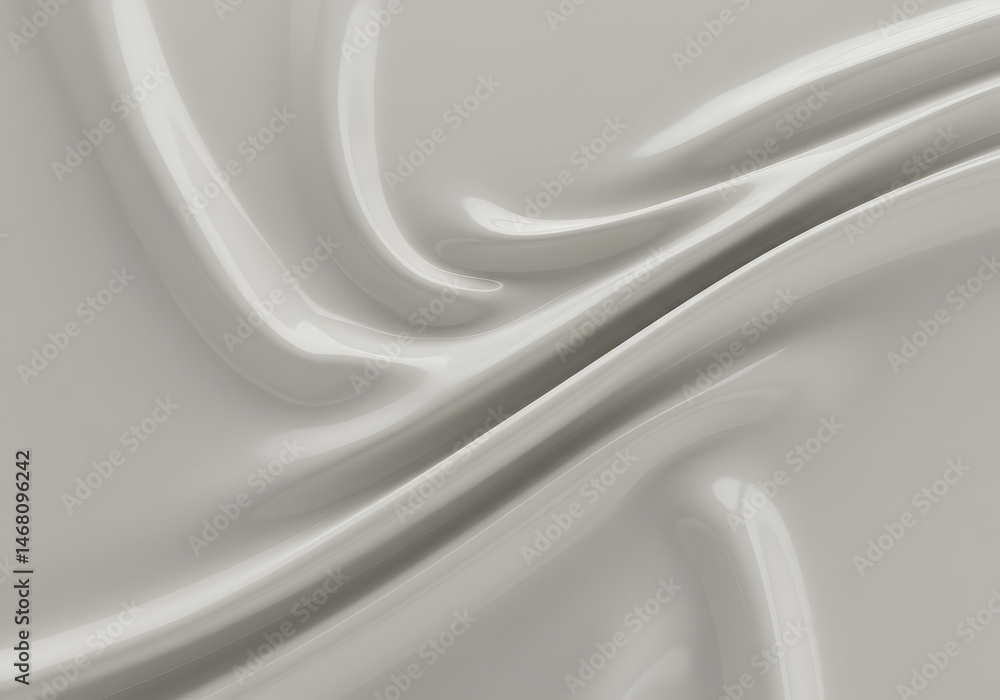Poster abstract fluid surface with smooth flowing waves glossy texture background suitable for clean design
