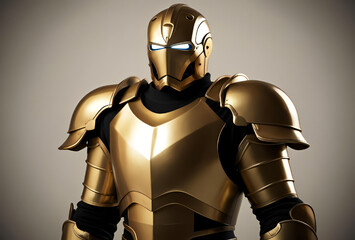 
soldier wearing armor ready for combat