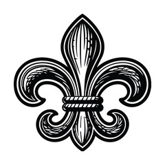 classic fleur de lis vector art silhouette  © PuspanjaliRani