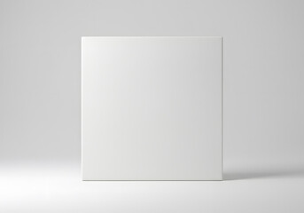 Fototapeta premium Clean minimalist white cube object with soft subtle shadows and light, concept for product display, branding and modern design presentation