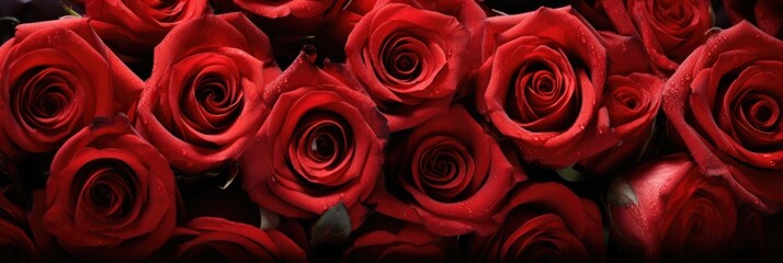 red roses background