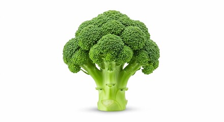 Vibrant Green Broccoli Floret: Fresh, Healthy, and Ready to Eat - Perfect for Culinary and Health-Conscious Images