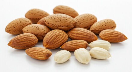 Delicious and Nutritious Almonds: A Close-Up View of Roasted Almonds, Perfect for Healthy Snacking and Culinary Creations