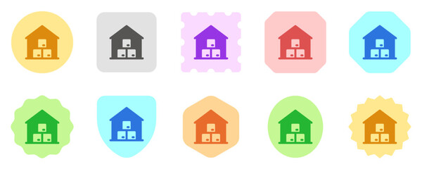 Editable warehouse vector icon. Shipping, delivery, e-commerce, transport, logistics. Part of a big icon set family. Perfect for web and app interfaces, presentations, infographics, etc