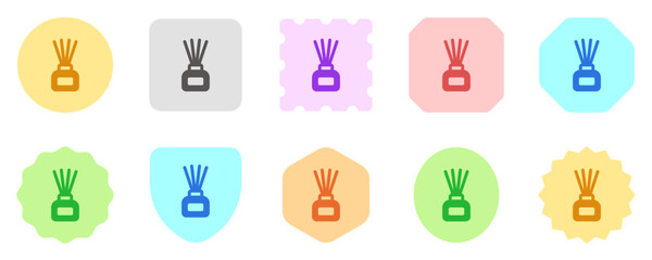 Editable incense sticks vector icon. Wellness, spa, relaxation. Part of a big icon set family. Perfect for web and app interfaces, presentations, infographics, etc