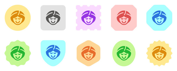 Editable spa lady vector icon. Wellness, spa, relaxation. Part of a big icon set family. Perfect for web and app interfaces, presentations, infographics, etc