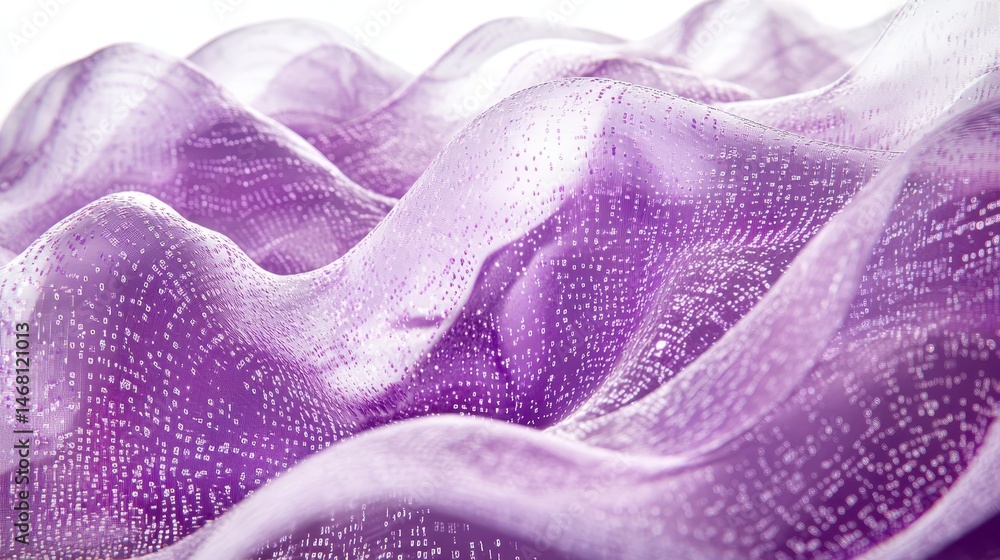 Poster vibrant data wave: an artistic representation of big binary insights and business trends