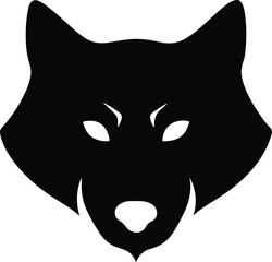 Wolf Face in Dotwork Shading | Intricate Vector Illustration of a Wolf Head with Detailed Dotwork Technique for Tattoos, Digital Art, and Logos