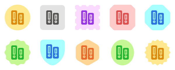 Editable file folder vector icon. Stationery, office, archive. Part of a big icon set family. Perfect for web and app interfaces, presentations, infographics, etc