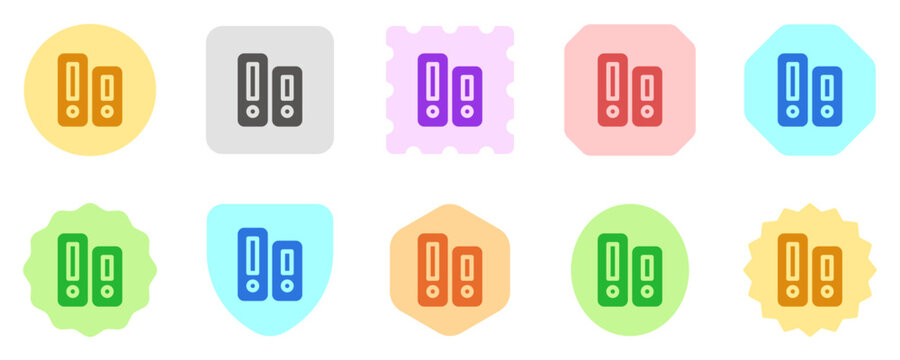 Editable file folder vector icon. Stationery, office, archive. Part of a big icon set family. Perfect for web and app interfaces, presentations, infographics, etc