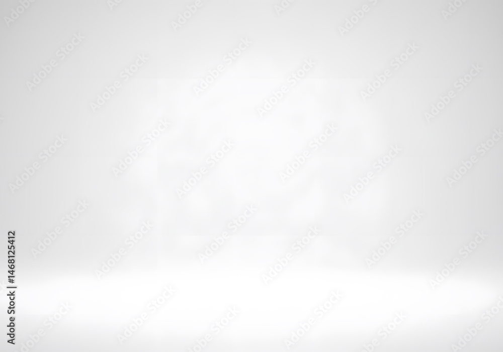 Poster bright white gradient studio background with empty space perfect for product display, presentations,