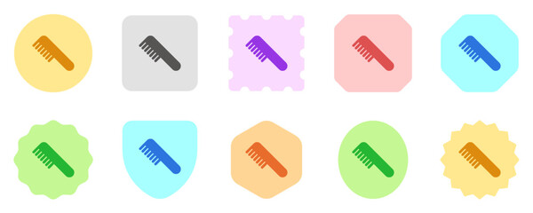 Editable hair comb vector icon. Cosmetics, makeup, skincare, beauty. Part of a big icon set family. Perfect for web and app interfaces, presentations, infographics, etc