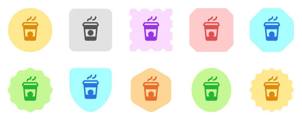 Editable coffee paper cup vector icon. Cafe, coffee shop, restaurant, drink, beverages. Part of a big icon set family. Perfect for web and app interfaces, presentations, infographics, etc