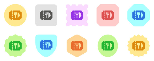 Editable food coupon ticket discount sale vector icon. Part of a big icon set family. Perfect for web and app interfaces, presentations, infographics, etc