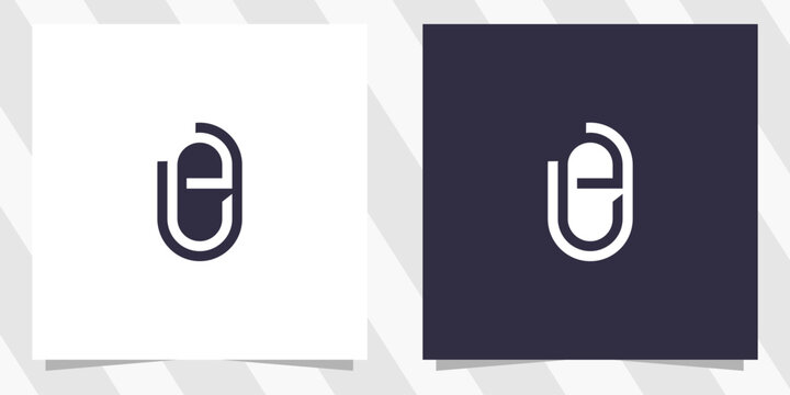 letter e logo design vector