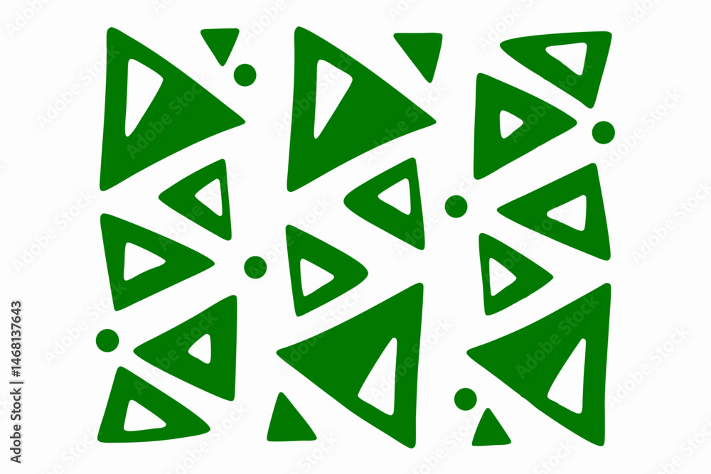 Poster modern green geometric pattern with transparency for versatile design applications