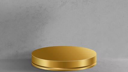 Luxury Product Display with Concrete Wall