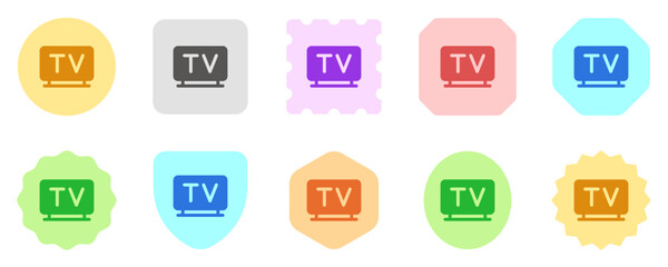 Editable tv vector icon. Part of a big icon set family. Perfect for web and app interfaces, presentations, infographics, etc