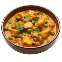 Delicious Matar Paneer Indian Curry in Bowl