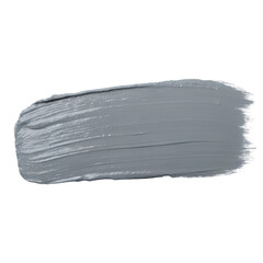 Fototapeta premium Grey paint stroke on transparent background