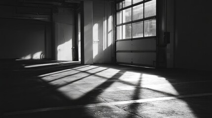 Serene Room with Sunlight Streaming Through Window