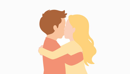 Obraz premium Couple embracing with warmth, love and connection