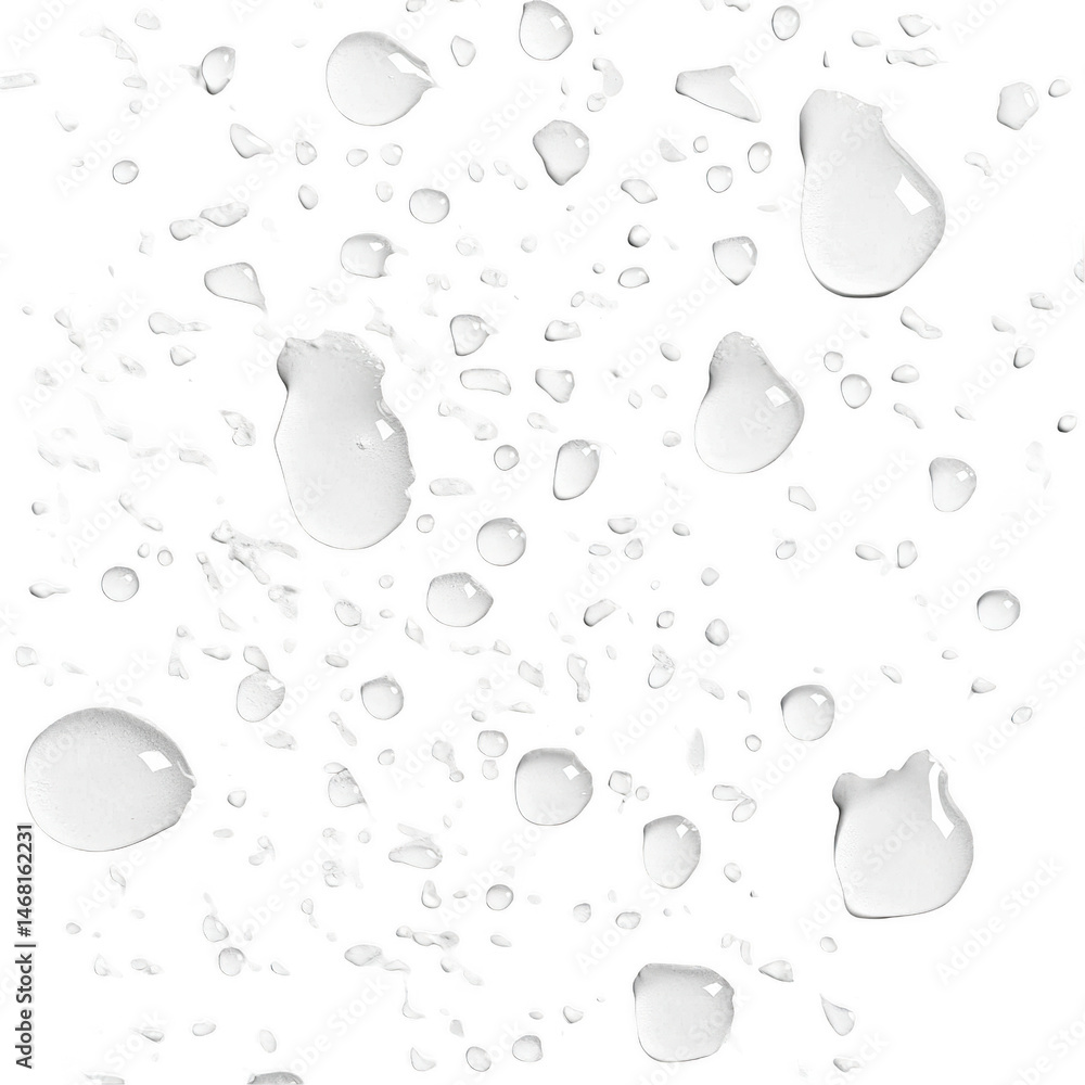 Poster abstract white splashes on high resolution texture ink drip bold drops on transparent background
