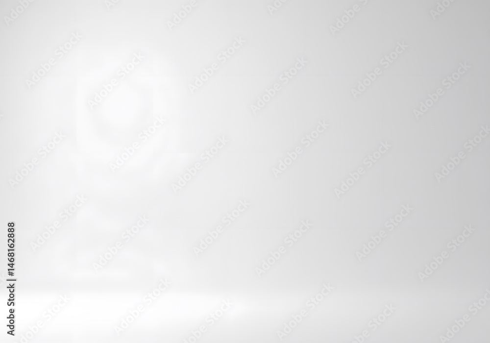 Aufkleber clean white studio background with soft light effect, perfect for product display, presentations, an