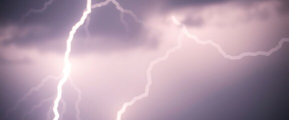 couple of lightning strikes in the sky