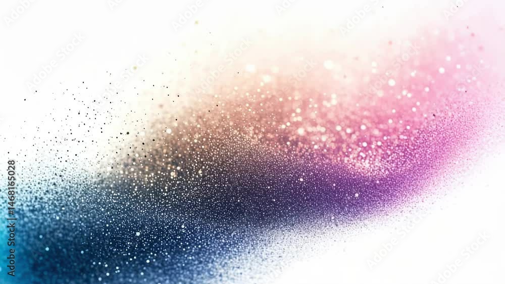 Poster abstract glitter dust background with sparkling particles in pastel colors, creating a dreamy and et