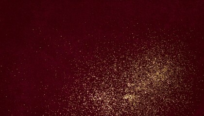 Obraz premium 深みのあるボルドー色のビロード調背景に、 均一に散りばめられた微細なゴールドスパークルが高級感を引き立てます