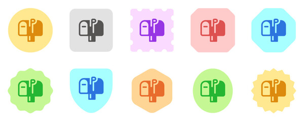 Editable mailbox vector icon. Property, real estate, construction, mortgage, interiors. Part of a big icon set family. Perfect for web and app interfaces, presentations, infographics, etc