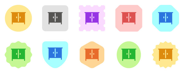 Editable cabinet, nightstand vector icon. Part of a big icon set family. Perfect for web and app interfaces, presentations, infographics, etc