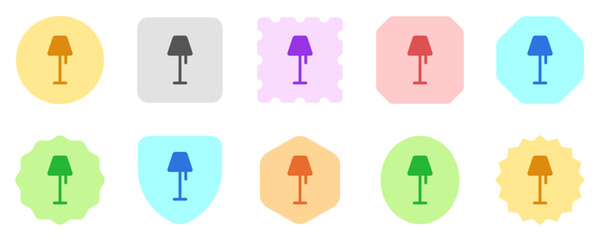 Editable stand lamp vector icon. Part of a big icon set family. Perfect for web and app interfaces, presentations, infographics, etc