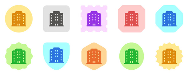 Editable hotel, apartment, office building vector icon. Part of a big icon set family. Perfect for web and app interfaces, presentations, infographics, etc