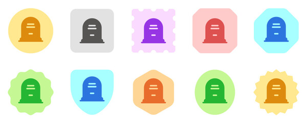 Editable tombstone vector icon. Part of a big icon set family. Perfect for web and app interfaces, presentations, infographics, etc