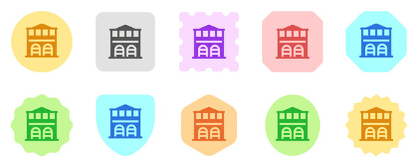 Editable fire station, factory, warehouse vector icon. Part of a big icon set family. Perfect for web and app interfaces, presentations, infographics, etc