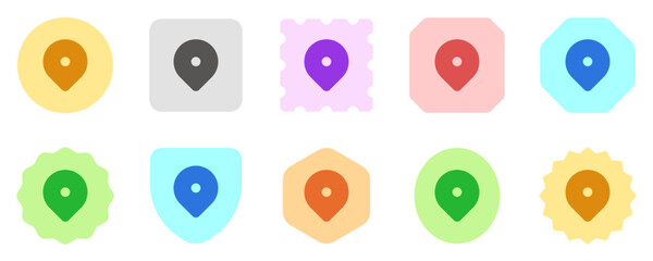 Editable location pin vector icon. Map, location, navigation. Part of a big icon set family. Perfect for web and app interfaces, presentations, infographics, etc
