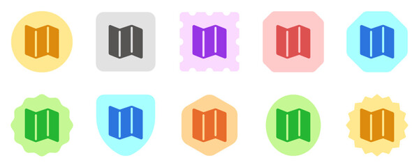Editable map vector icon. Map, location, navigation. Part of a big icon set family. Perfect for web and app interfaces, presentations, infographics, etc