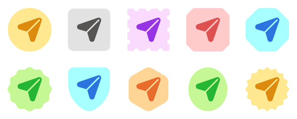Editable navigation arrow vector icon. Map, location, navigation. Part of a big icon set family. Perfect for web and app interfaces, presentations, infographics, etc