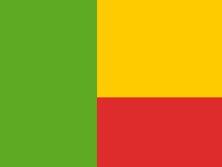 Fototapeta premium Flag of Benin