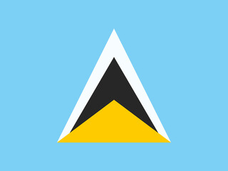 Fototapeta premium Flag of Saint Lucia