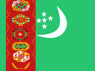 Flag of Turkmenistan